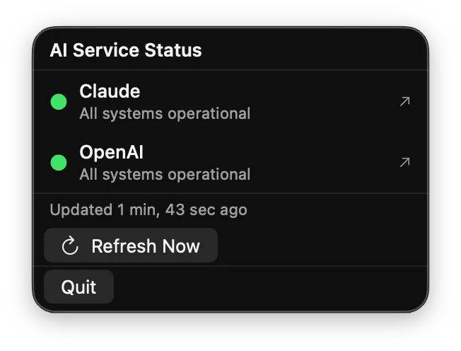 AI Status Monitor